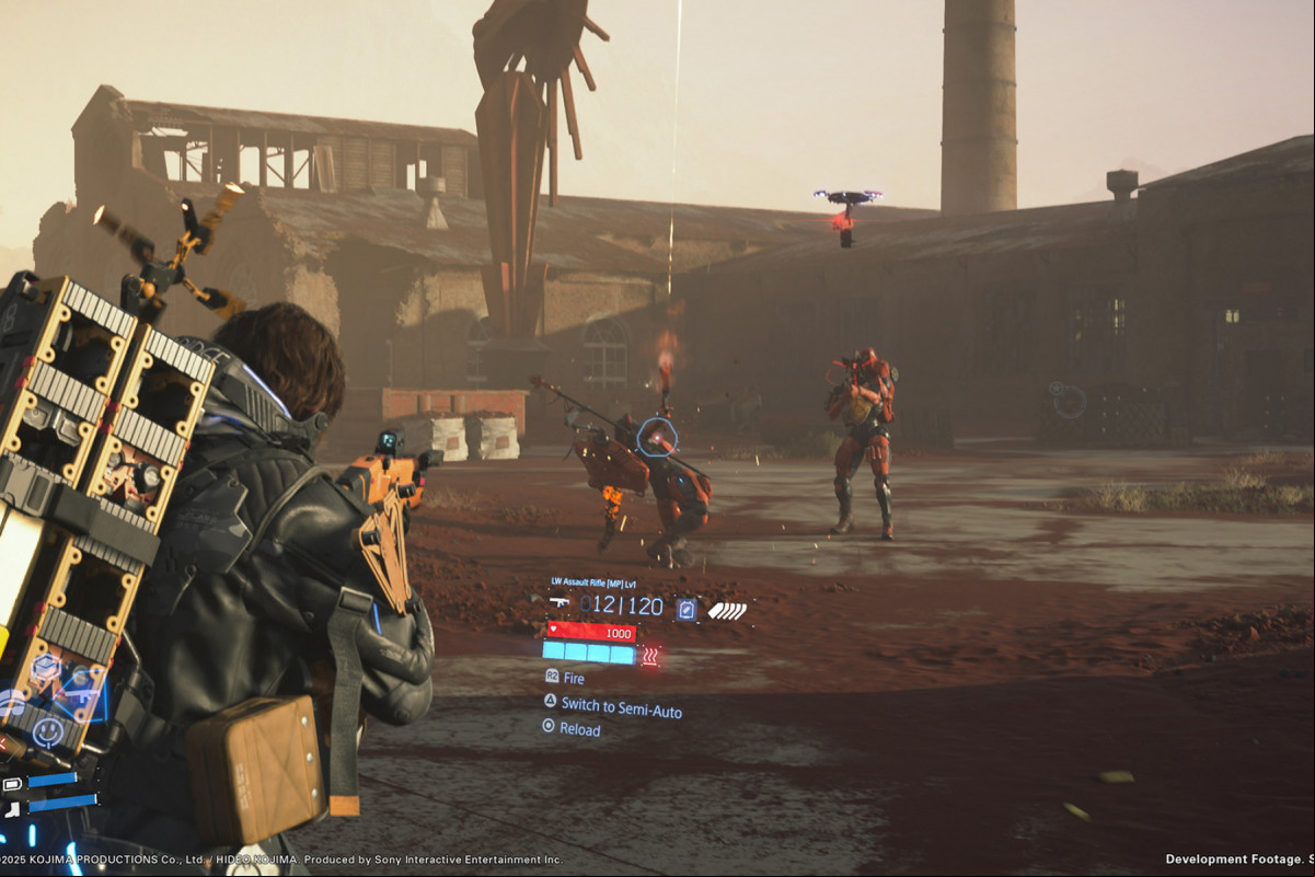 Imagem da gameplay de Death Stranding 2: On the Beach/Divulgação/Kojima Productions Imagem da gameplay de Death Stranding 2: On the Beach/Divulgação/Kojima Productions