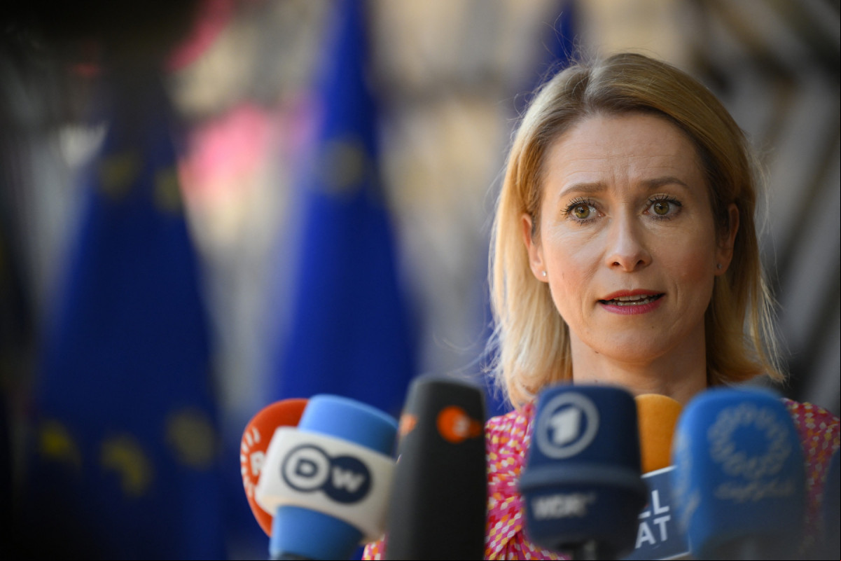 Kaja Kallas, chefe da diplomacia da UE (JOHN THYS/AFP) Kaja Kallas, chefe da diplomacia da UE/JOHN THYS/AFP
