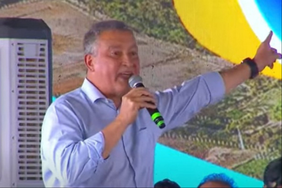 Ministro da Casa Civil, Rui Costa, acompanha o presidente Lula em Salgueiro (Foto: Reprodução/CanalGov) Ministro da Casa Civil, Rui Costa, acompanha o presidente Lula em Salgueiro/Foto: Reprodução/CanalGov