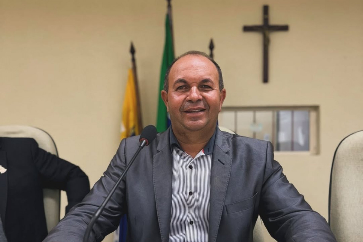 O vereador Charles Darks Rodrigues de Aguiar, o Charles Motorista (PL)